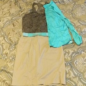 Chic Brown and Mint Outfit